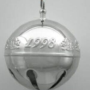 Wallace Silversmiths 1998 Silver-Plated Sleigh Bell - 28th Edition